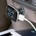 Car TPMS Kit, Universal Car Intelligent TPMS Cigarette Lighter Tire Pressure Monitoring System with 4 Internal Sensors
