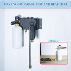 Pressure Washer Gun Holder-Foam Cannon Holder-for Foam Cannon,Pressure Washer Nozzle Tip and Pressure Wand Extension Storage Rack(fit 1/4" Quick Connector) Pressure Wwasher Accessories Holder