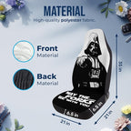 GENANY Space Movie Car Seat Covers Set of 2, Galaxy Breathable Front Seat Covers for Truck Sedan SUV, Movie Themed Car Accessories, Funny Gift for Women Men