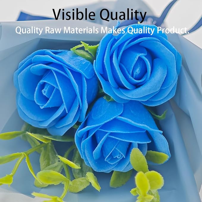 Mini Car Vent Clip Air Freshener, Aesthetic Floral Soap Rose Bouquet Diffuser Decor, Reusable Essential Oil Aroma Pad, Cute Car Accessories Gift for Women (Style H)