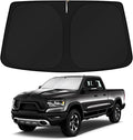 KUST Windshield Sun Shade for 2011-2025 2026 Dodge RAM 1500 Accessories CrewCab,MegaCab Pickup,2Dr RegularCab,4Dr QuadCab Window Sunshade Sun Visor Protector Foldable Blocks UV Rays Keep Car Cooler