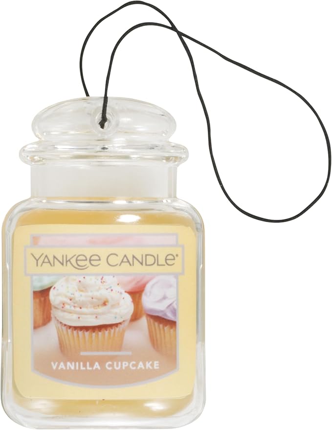 Yankee Candle Car Jar Ultimate, Vanilla Cupcake, 0.96 OZ (Pack of 12)