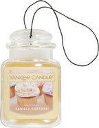 Yankee Candle Car Jar Ultimate, Vanilla Cupcake, 0.96 OZ (Pack of 4)