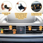 Duck Car Air Fresheners Vent Clips, Funny Cartoon Light Up Duck Air Freshener Car Accessories, Refillable Ducks Cars Fresheners for Women, Cute Ducks Gifts & Dashboard Decor
