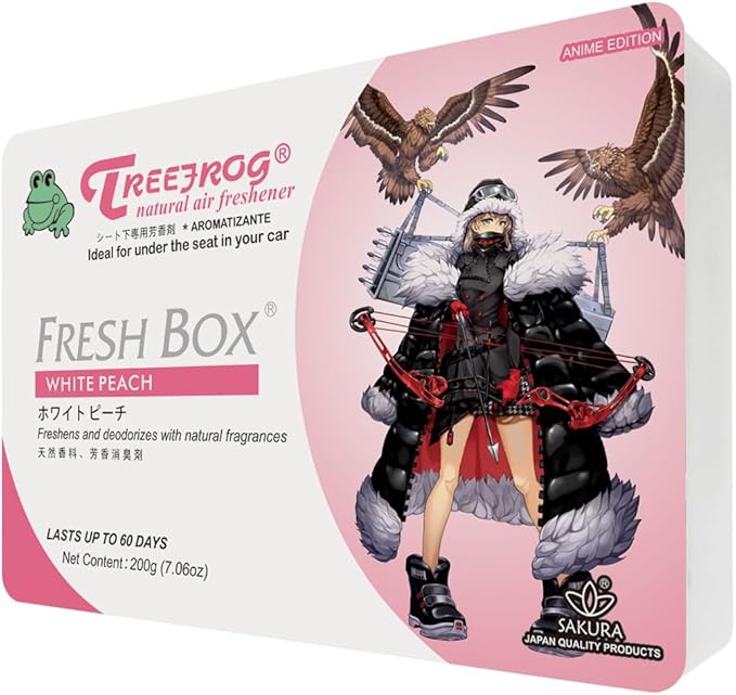 TreeFrog Anime Xtreme Fresh Air Freshener - Black Squash/Marine Squash/White Peach Scent (White Peach)