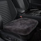 Genuine Sheepskin Auto Seat Pad, Australian Soft Wool Seat Cover Breathable and Sweat-Wicking Comfort Warm Universal Fit,19.2 inch x19.2 inch (Front seat Cushion 1pc, Dark Grey)