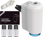 Smart Car Air Freshener Diffuser, Aromatizante para Carro Inteligente Intelligent Car Aroma (white/Lemon/Bluebell3pc Oils)