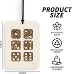 4 Pcs Pink Leopard Car Air Freshener for Women Cheetah Car Accessories for Mirror Cheetah Air Fresheners Cars Decor for Home Bathroom