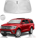 for Ford Expedition Windshield Sun Shade 2025-2018 Front Window Sunshade Fit Ford Expedition Accessories Fodable Car Sun Visor UV Protector Shade Heat Shield Cover