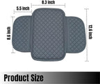 KAELTHAS Comfortable Car Center Console Cushion Armrest Dog Cat Paws Protect Cover Non-Slip with 2 Storage Bags for Cars SUVs CUVs Interior Accessories (Gray)
