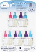 Febreze Plug in Air Fresheners, Mediterranean Lavender, + April Downy, Odor Eliminator for Strong Odors 5 Oil Refills