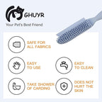 Professional Rubber Dog Hair Remover Brush for Car & Home – Auto Detailing Tool Removes Pet Hair from Vehicles, Furniture, SUVs, Trucks, RVs