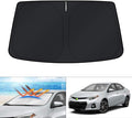 KUST Windshield Sun Shade Custom Fit for Toyota Corolla 2014 2015 2016 2017 2018 2019 Window Accessories Shade Foldable Sun Visor Block Sun UV Rays Keep Car Cooler