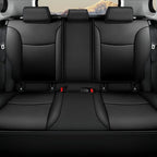 AOMSAZTO Seat Covers for Toyota Corolla 2020 2021 2022 2023 2024 2025 2026 SE &2023-2026 XSE &2025 FX, Custom Fit Full Set Faux Leather Black(Black)