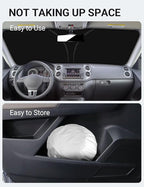 Proadsy 2026 Upgrade Front Windshield Sun Shade Foldable Sunshade Protector Custom Sun Visor Fit 2009-2017 Volkswagen VW Tiguan Accessories