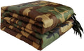 Camo Poncho Liner, Army Blanket, Military Sleeping Bag, with A Compression Carrying Bag, for Traveling, Hiking, Camping, Outdoor Survival, Car Blanket