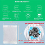 50Pack Natural Activated Charcoal Odor Absorber Air Purifying Bag for Home or Shoe Odor Eliminator; Car Air Freshener;Drawer Deodorizers; 5g/Pack Natural Air Freshener for Home,Car,Closet,Pets