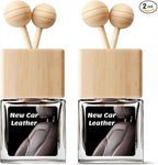 New Car Smell Leather Air Freshener | Long Lasting Fragrance Car Scents with Vent Clip (2 Pack)