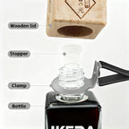 Ikeda Car Air Freshener, Hanging Essential Oil Diffuser For Automotive, 45+ days Long Lasting Fragrance, Includes: Dark Night and Coconut and New Car (10ml Pack of 3)