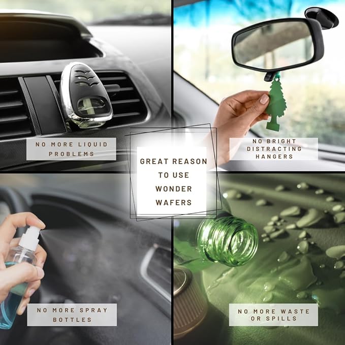 Wonder Wafers 250 Count Unwrapped Automobile Professional Use Air Fresheners Car and Truck Detail (Fresh Lemon)