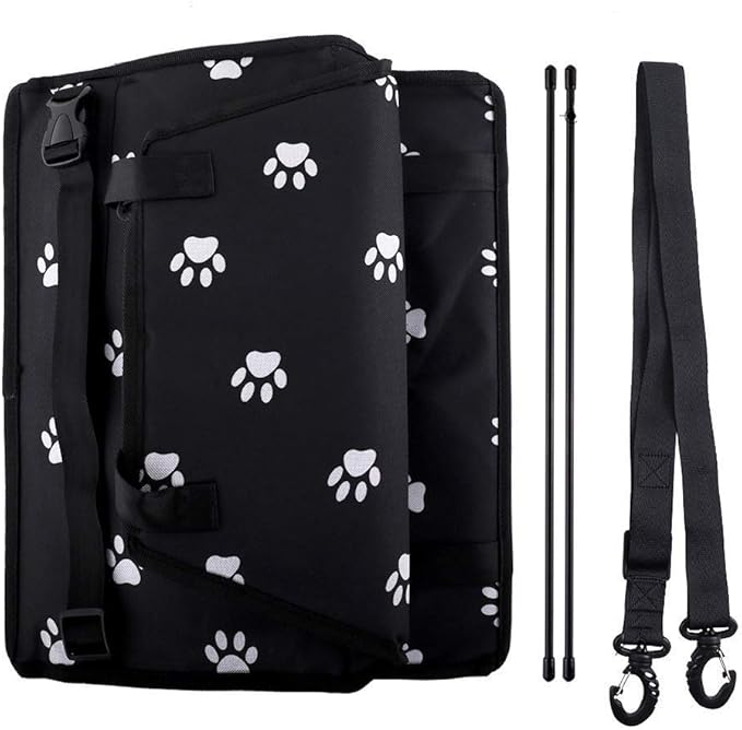 Myuilor Pet Dog Car Booster Seat Carrier,Portable Foldable Carrier with Seat Belt for Dog Cat up to 30lbs …