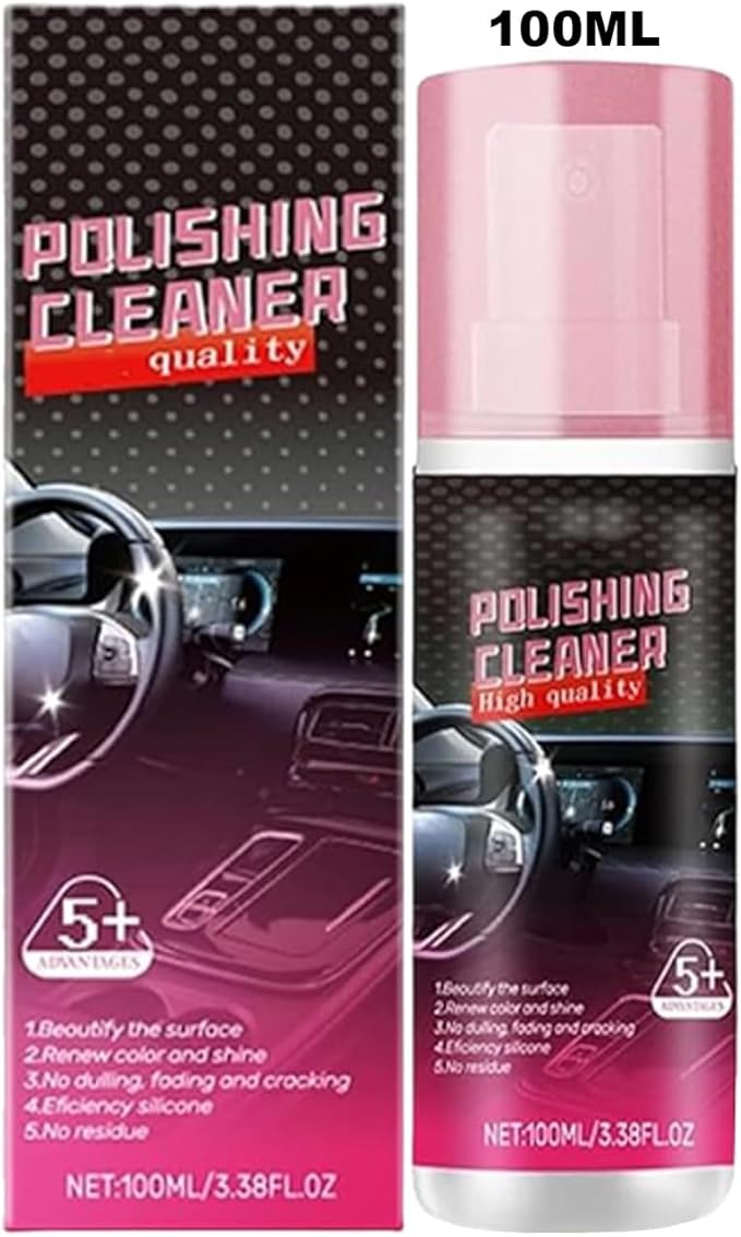 Car Interior Cleaner,100ml Vehicle Shine Protectant Restorer - Car Interior Cleaner Spray,for Fading Cracking Aging Armrest Boxes Center Console Leather Seat Dashboard Trim