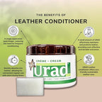Leather Conditioner 7oz (200g) Dark Brown – Superior Conditioning and Color-Restoration for Dark Brown Leather Shoes, Bags, Furniture, and More!