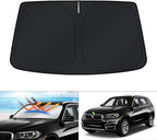 KUST Windshield Sun Shade for BMW X5 2014 2015 2016 2017 2018 Accessories Custom Fit Window Sun Visor Protector Foldable Sunshade Blocks UV Rays Keep Your Car Cool