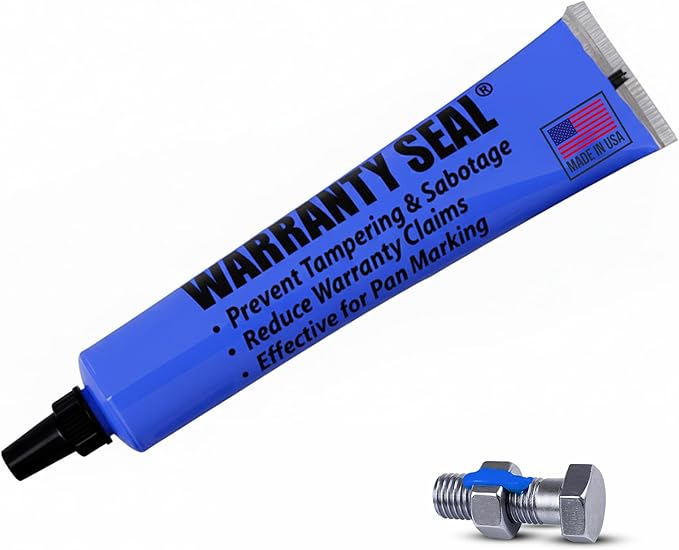 Sherco-Auto Blue Tamper Proof Cross Check Repair & Maintenance Warranty Seal 1.8 Oz Squeeze Tube Paint Marker - 1 Tube - Made in USA