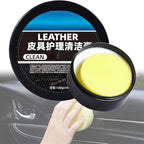 Cleaning and Care Cream & Cleaning Paste for Leather Care, Leather Care Cleaning Paste, Leather Luster Kitm, Car Leather Conditioner Oil Paste (1Pcs)