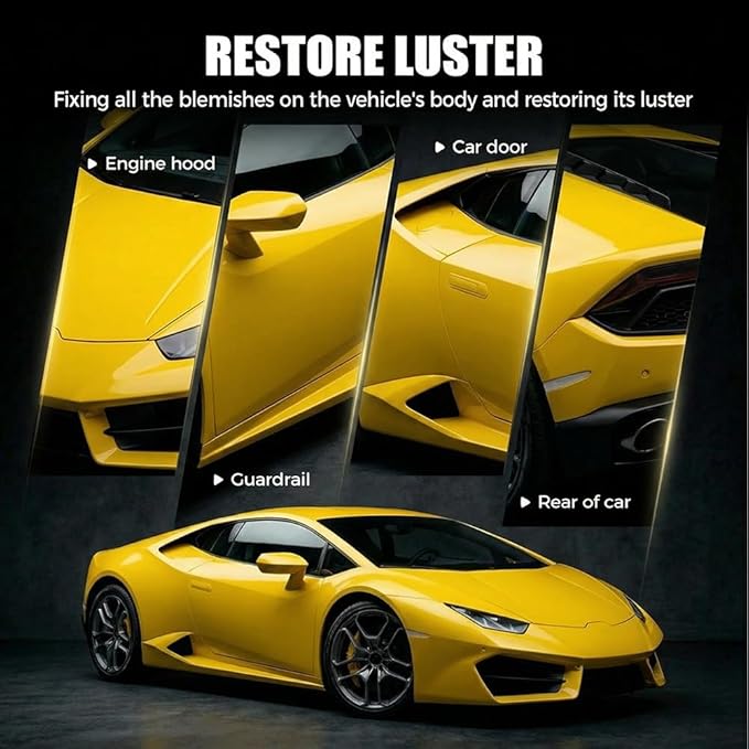 Car Scratch Removal Wax, 2026 New Scratch Remover for Vehicles, Car Paint Scratch Repair Kit for Deep Scratches, Universal Polishing Compound with Sponge (2pcs)