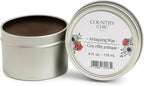 Furniture Wax - 100% Natural Sealant for Chalk Furniture Paint or Raw Wood, Light Protection, Easy To Apply, No Odor, Eco-Friendly - 7 Color Choices - Antiquing [Brown] (8 oz)