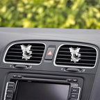 1PC Car Air Fresheners Vent Clips, Cute Dual Butterfly Diamond Rhinestone Car Vent Clip, Air Outlet Perfume Diffuser, Sparkly Bling Car Interior Decoration Accessories for Girls Women