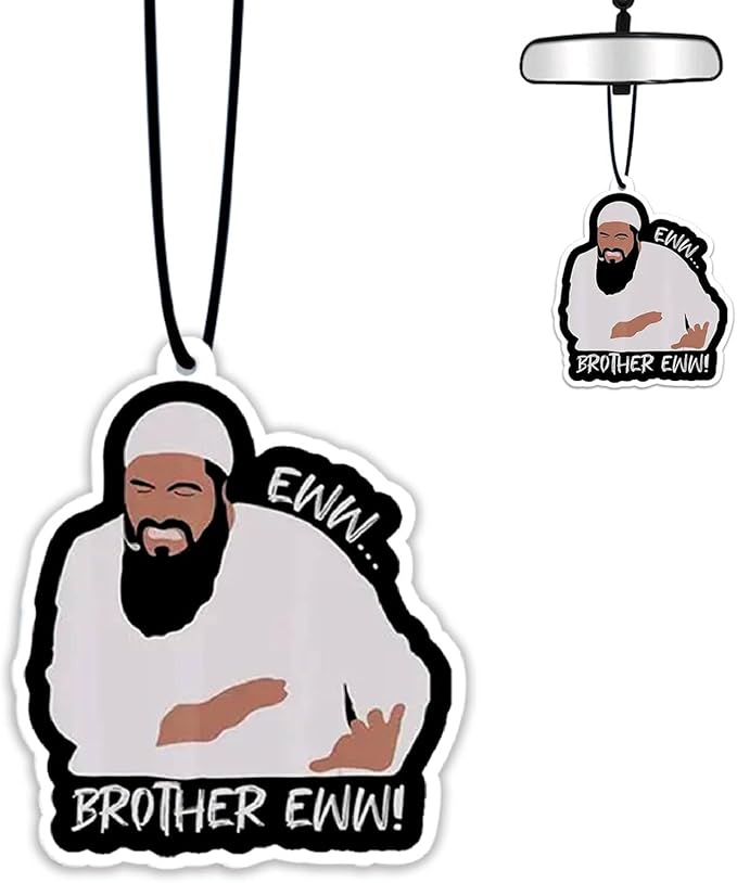 1PCS Car Air Fresheners,Ew Brother Humorous Hanging Car Air Fresheners for Cute Mirror Freshener Mirror Scented Hanging Automobile Accessories Decor Interior Home for Men Woman Friends