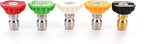Tool Daily Pressure Washer Spray Nozzle Tips Multiple Degrees, 1/4 inch 5-Pack (2.5 GPM)