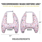 Travel Pillow Car Cushion for Kids 6 Years Old+ Shoulder Neck Back Support & Seat Belt Comfort, Road Trip Cozy Sleeping Gift for Young Travelers, Parents, Families, Baby Shower (Unicorn Pink)