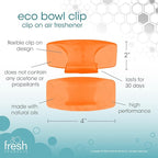 Fresh Products Eco Bowl Clip 2.0 Toilet Bowl Air Freshener, Mango Scent, 4 Clips