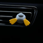 Funny Duck Car Air Vent Decoration and Clip with Air Freshener Natural Scent Tablet and Refill, Car Aromatherapy Accessories and Interior Decoration