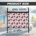 Christmas Dachshund Car Roof Storage Bag Auto Seat Storage Hanging Bag Premium Car Seat Organizer Car Travel Accessories Compatible with Most Cars