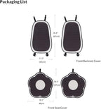 Cute Car Seat Covers for Women and Girl, Front Car Seat Cover, Machine Washable, Airbag Compatible, Driver Seat Cover, Fit (Sedan/SUV/Pickup/Van), Fit for Tesla (Front seat Cover-Flower)