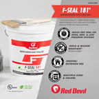 Red Devil 0841DW F-Seal 181 Fiber Reinforced Water Based Duct Sealant, 1 Gallon, White