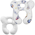 Baby Travel Pillow, Infant Kid's Cushion Soft and Skin Friendly for Car Seat, Pushchair and Stroller (Style N)