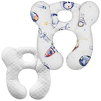 Baby Travel Pillow, Infant Kid's Cushion Soft and Skin Friendly for Car Seat, Pushchair and Stroller (Style N)