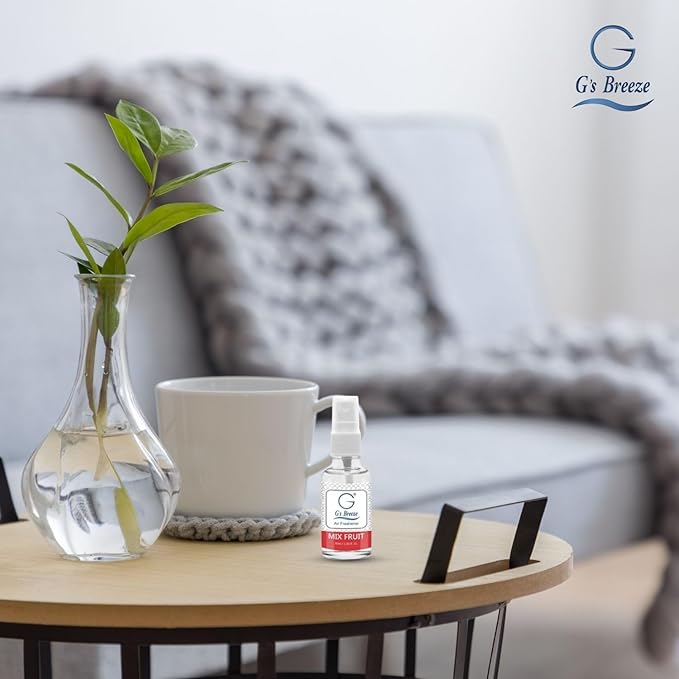 G's Breeze Mix Fruit Air Freshener - Vibrant Tropical Fruit Scent - Long Lasting Fragrance - Uplifting, Refreshing Aroma for Home & Office - Ideal for Creating a Sweet, Inviting Atmosphere Anywhere