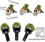 Car Air Fresheners Vent Clips 3 PCS Car Interior Accessories for Men Women Cute Skull Auto Air Conditioner Vent Clip Decor, for Car Office Home Halloween Christmas Gift (Pineapple Skull Set)