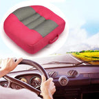 Srutirbo Car Booster Seat Cushion Heightening Height Boost Mat, Breathable Mesh Portable Car Seat Pad Angle Lift Seat for Car, Office,Home (Rose Red)