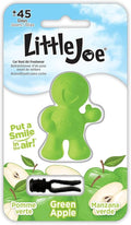Little Joe 96416 Green Apple Scent Car Air Freshener Vent Clip, Fights Odors for up to 45 Days, Long-Lasting Freshness, Cute Car Odor Eliminator, Pack of 1