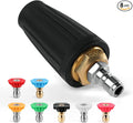 Pressure Washer Turbo Nozzle Tips, 360° Turbo Nozzle Pressure Washer with 7 PCS Pressure Washer Nozzles Max 4000 PSI Spray Turbo Nozzle 4.0 Gpm 1/4 Quick Connector