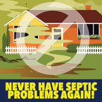 One Flush Septic Tank Treatment Packets - 6 Month Supply of Dissolvable Septic Tank Treatment Packets - Use Septic Treatment Enzymes Packets Monthly to Prevent Expensive Septic System Backups, 6 Count