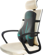 High Back Support for Office Chair Fully Support Entire Back for Comfort,Pain Relief and Posture Improved- Memory Foam Lumbar Support Pillow for Office Chair,Recliner